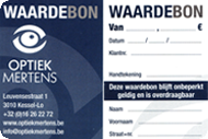 Waardebon Optiek Mertens Waardebon Optiek Mertens